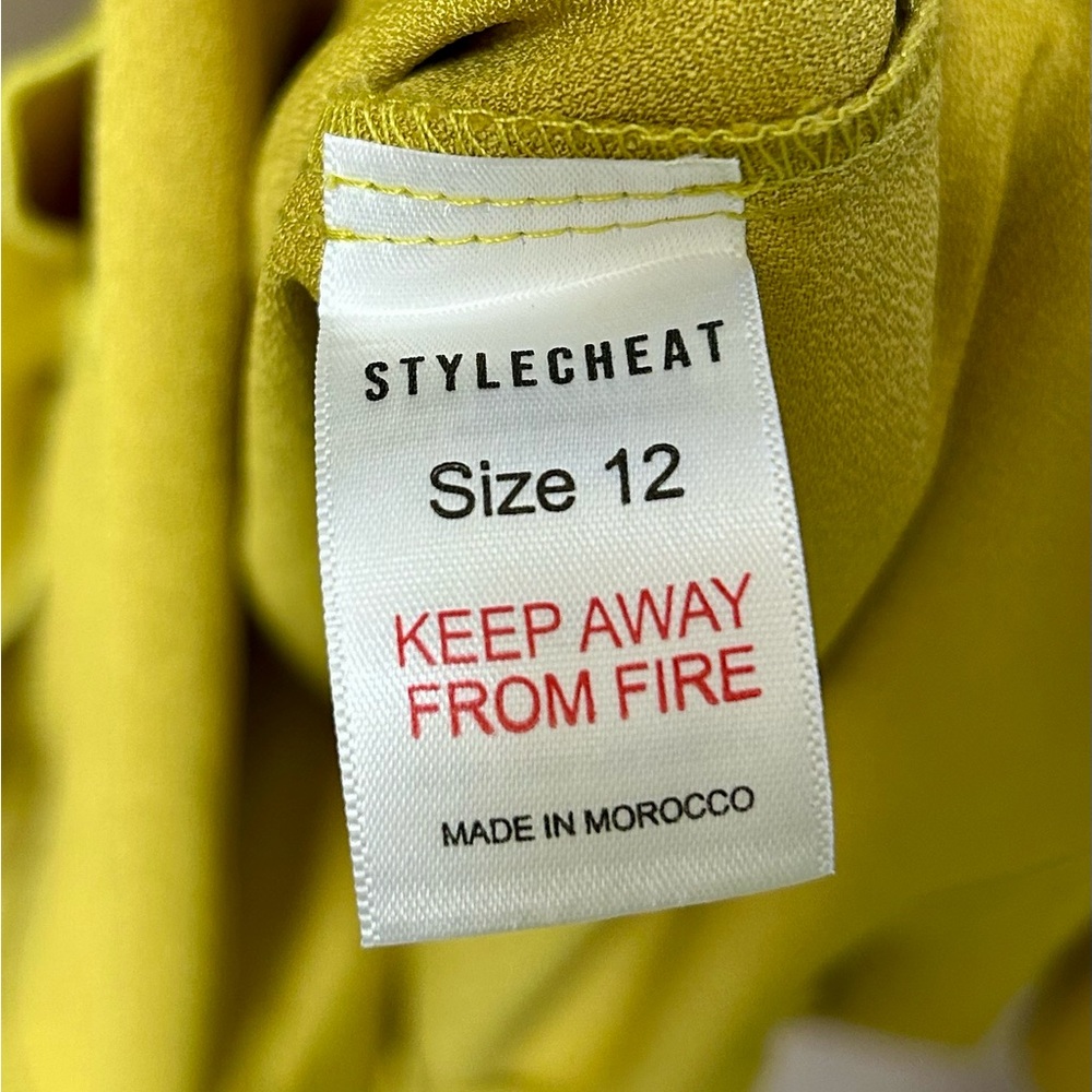Stylecheat Chartreuse Asymmetrical Ruffled Halter Dress - Picture 8 of 10